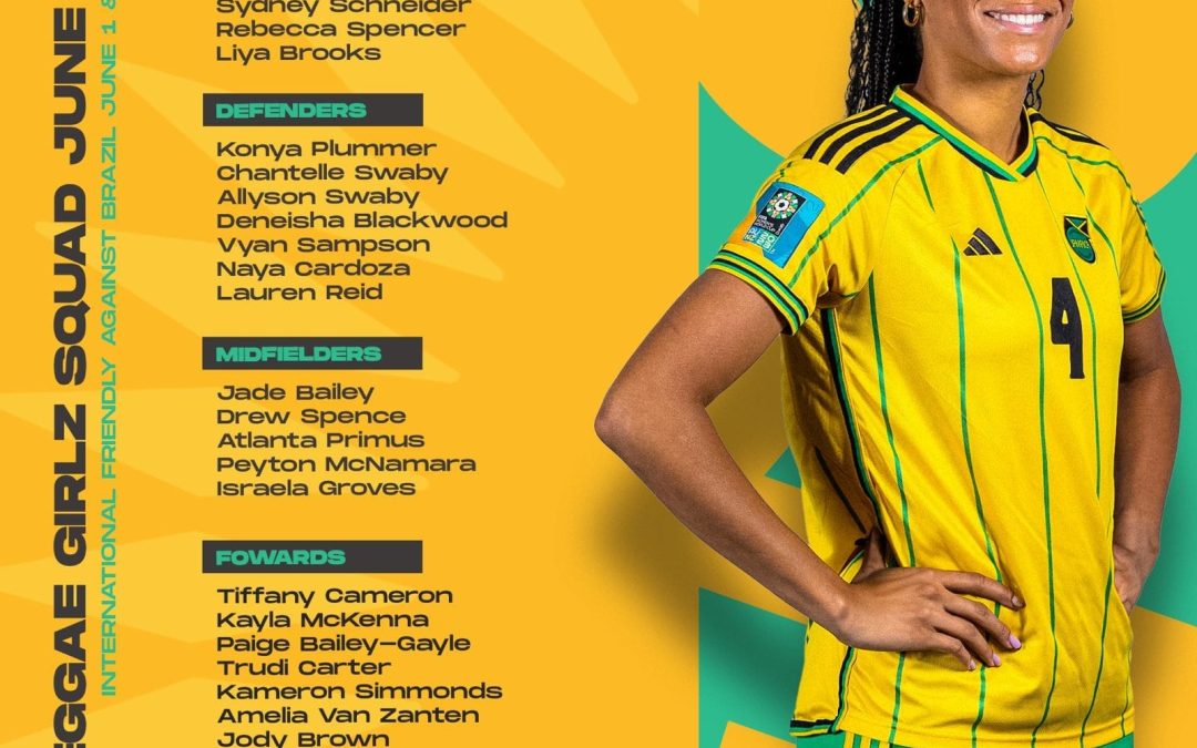 Players Selected To Represent Jamaica In Two International Friendlies Against Brazil